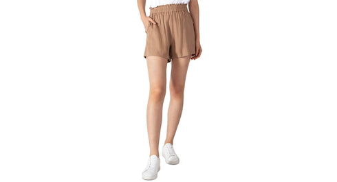 Black Tape Womens Smocked Waist Shorts